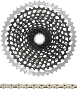 SRAM XG-1295 Kassette + PC X01 Eagle Kette 12-fach Verschleißset -Fahrradzubehör 295131