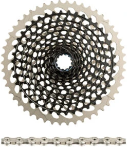 SRAM XG-1295 Kassette + PC X01 Eagle Kette 12-fach Verschleißset -Fahrradzubehör 295132