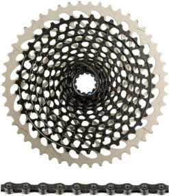 SRAM XG-1295 Kassette + PC X01 Eagle Kette 12-fach Verschleißset -Fahrradzubehör 295134