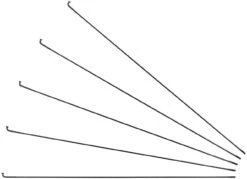 Sapim D-Light J-Bend Speichen + Nippel - 5 Stück